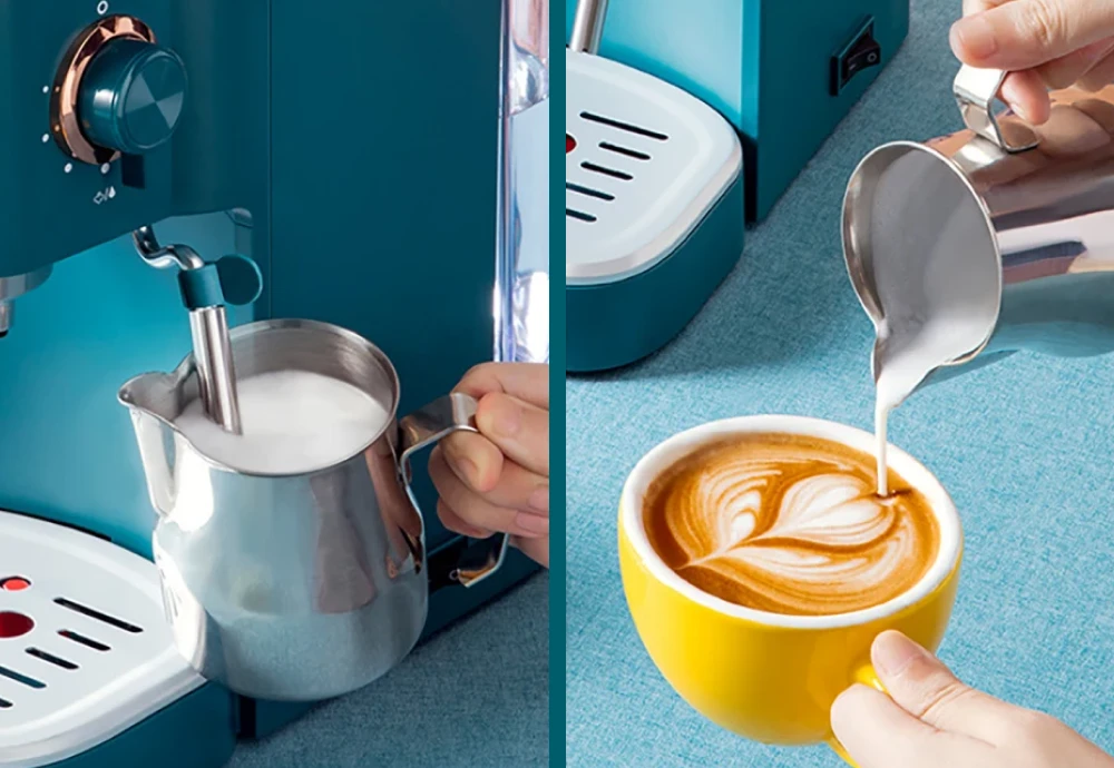 espresso coffee machine with milk steamer