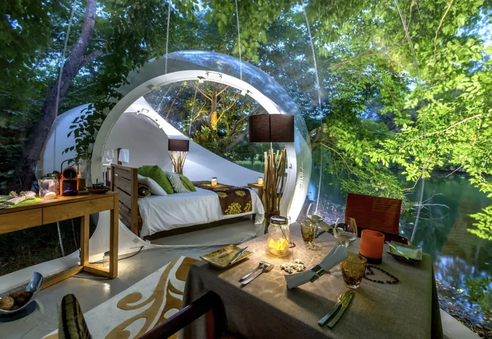 crystal bubble tent