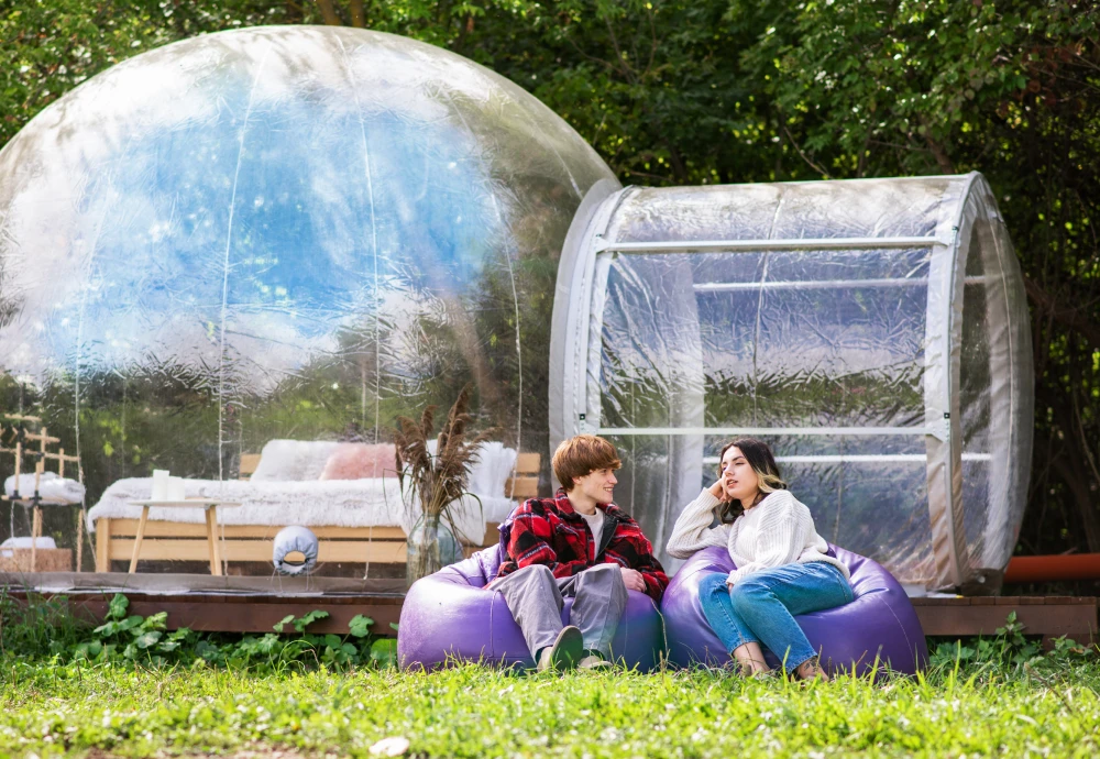 see through bubble tent