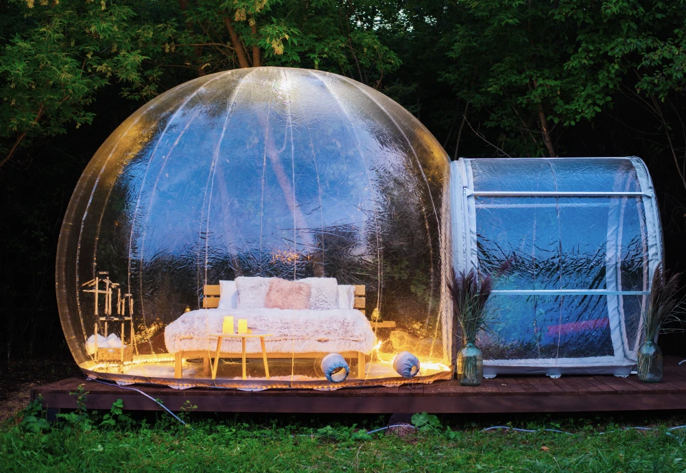 can you live in a bubble tent